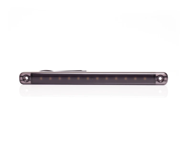 WAS Long 238 mm Feu de position fumé noir / Lentille foncée / 12 LED