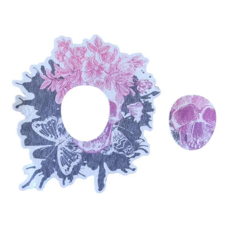 Patch Silly Dexcom G7 : Crâne de fleurs