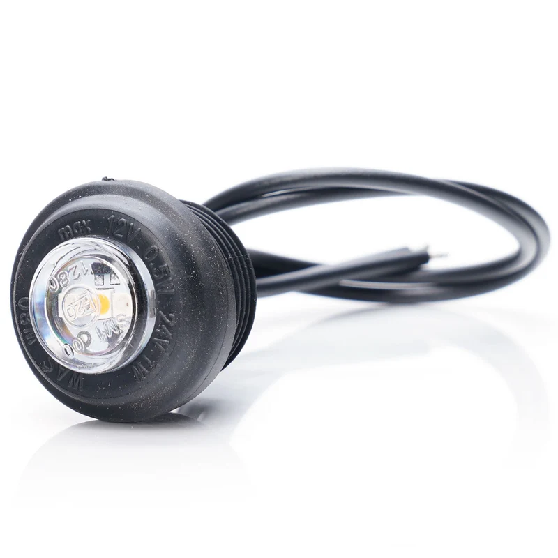 WAS W80 petit feu de position rond enfichable/type bouton/joint arrondi